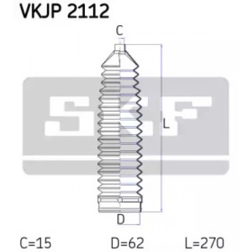 VKJP 2112 SKF - Пильовик привідного валу